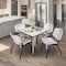 Regency Kahlo Square Table & Chair Sets, 42 W, 42 L, 29 H, Wood, Metal, Plastic Top, Maple TPL4242PLCM47GY - alternate 1